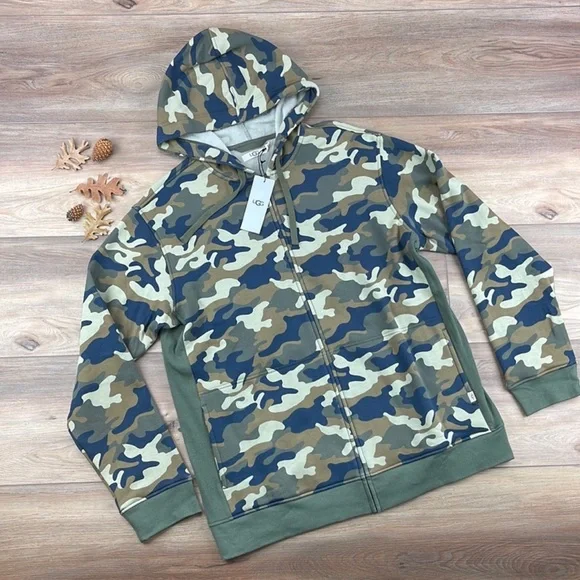 🍃🔆 UGG® Australia Camo Gordon Full-Zip Hoodie🔆🍃 - Picture 2 of 12